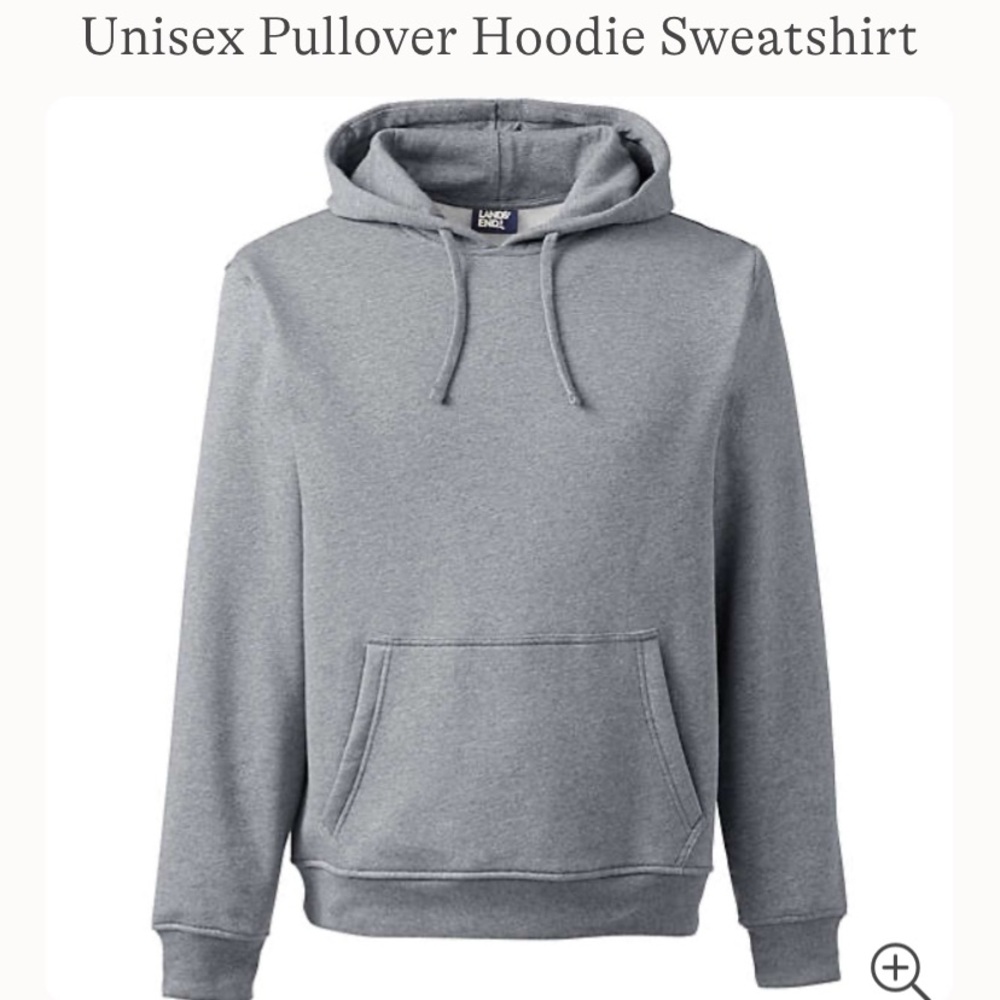 NEW IN PKG Lands End Men’s 4XL Gray Sweatshirt